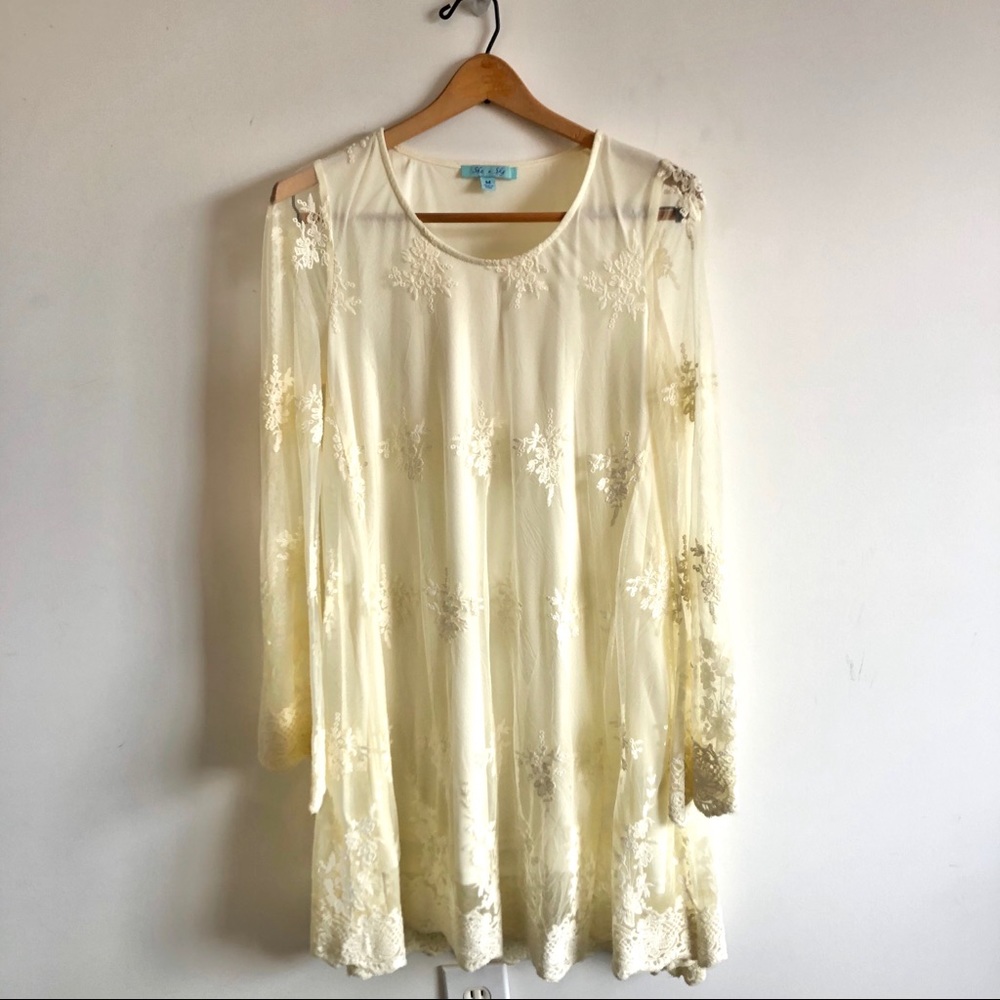 •MOVING SALE• She + Sky Lace Dress
